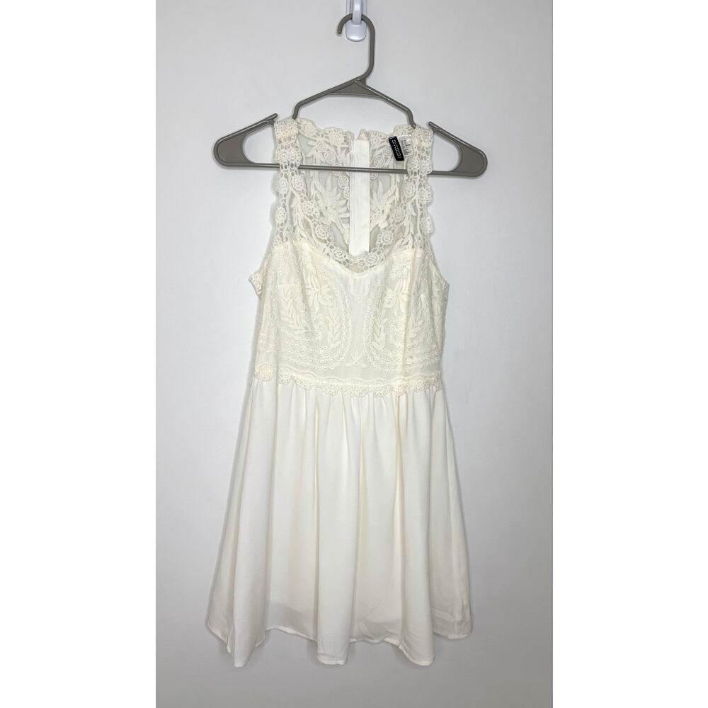 Dividend by H&M Sleeveless Lace Bodice Fit & Flare Dress Sz 8 Fairy Y2K Sorority